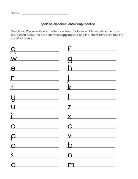 13 Spalding Handwriting Ideas Spalding Handwriting Cursive - Spalding Cursive Practice Worksheets