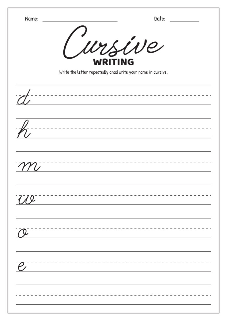 16 Cursive Writing Worksheets For 3rd Grade Free PDF At Worksheeto - Printable 3Rd Grade Cursive Writing Worksheets