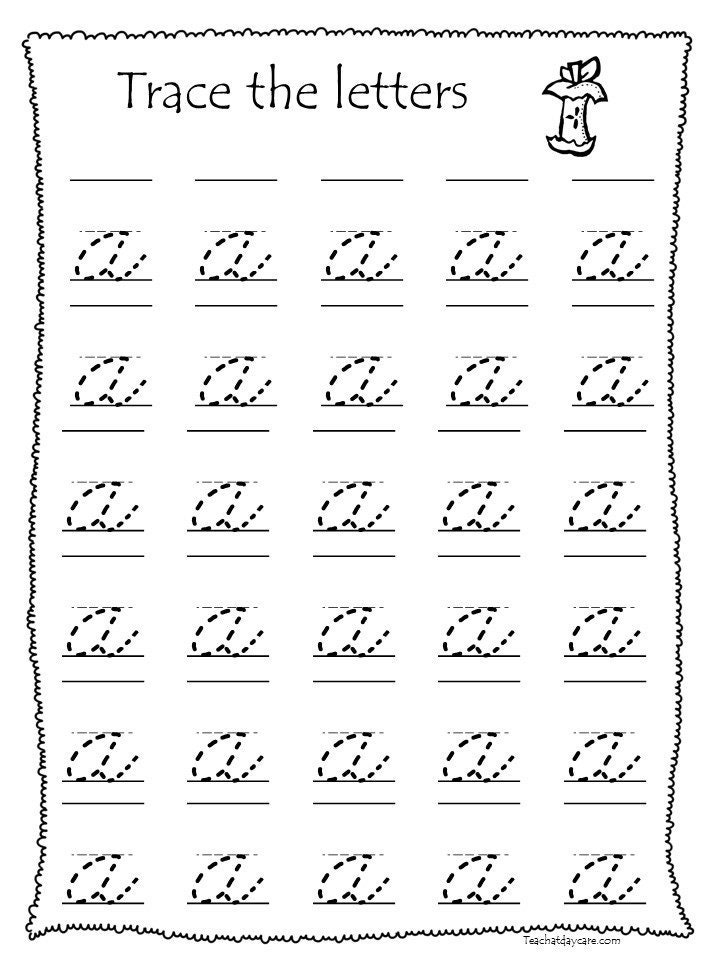 26 Printable Lowercase Cursive Trace The Alphabet Worksheets Etsy - Lowercase Cursive Practice Worksheet