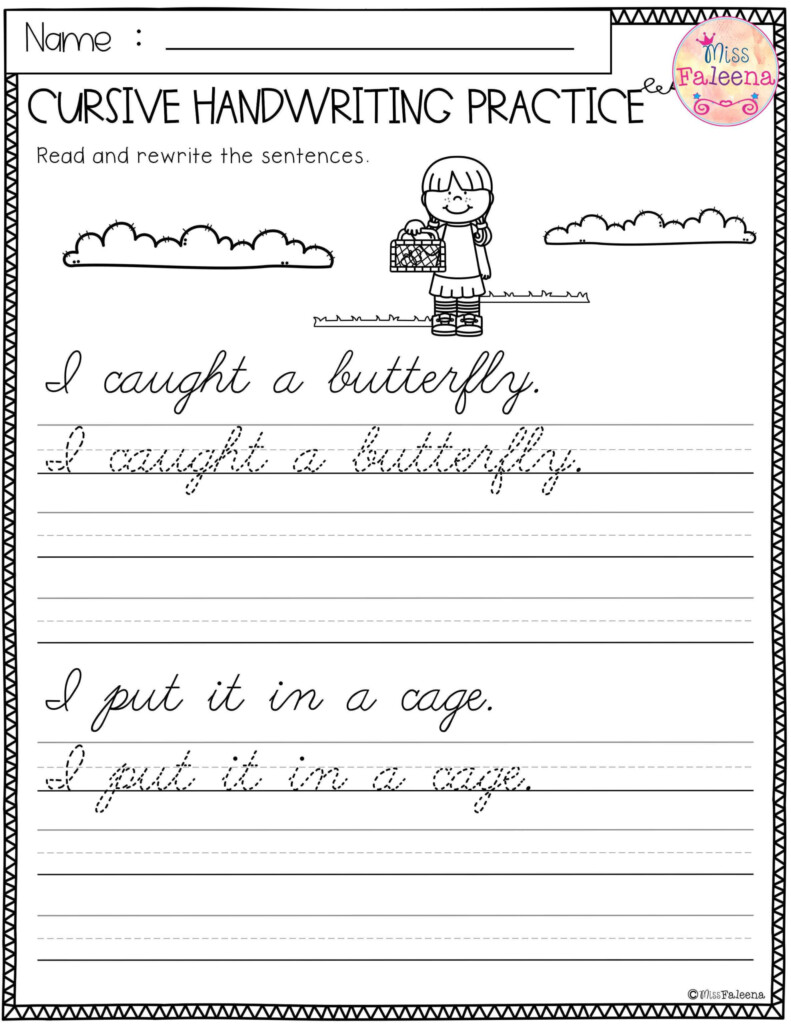 3rd Grade Cursive Writing Worksheets Download Printable Cursive  - Printable 3Rd Grade Cursive Writing Worksheets