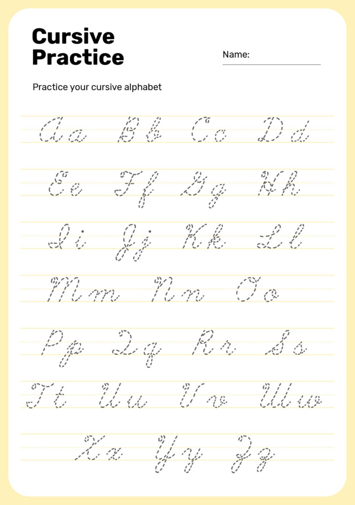 4th Grade Writing Worksheets 10 Free PDF Printables Printablee - Cursive Worksheets 4Th Grade