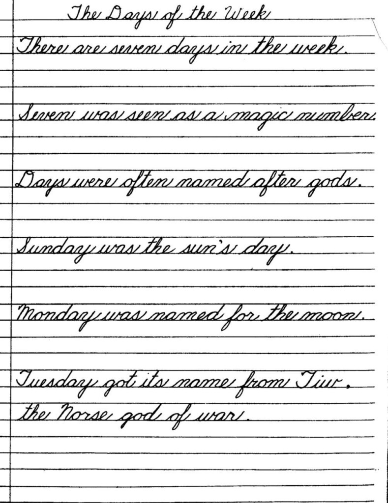 50 Cursive Writing Worksheets Alphabet Letters Sentences Advanced  - Advanced Cursive Worksheets