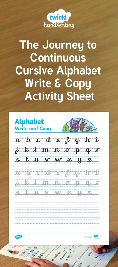 A Fantastic Alphabet Assessment Activity Sheet To Accompany The Twinkl  - Continuous Cursive Handwriting Worksheets