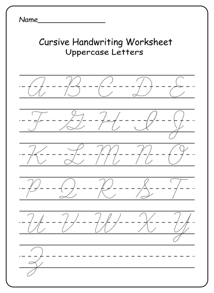 Alphabet Worksheets AZ 10 Free PDF Printables Printablee - Cursive Alphabet Worksheets A-Z