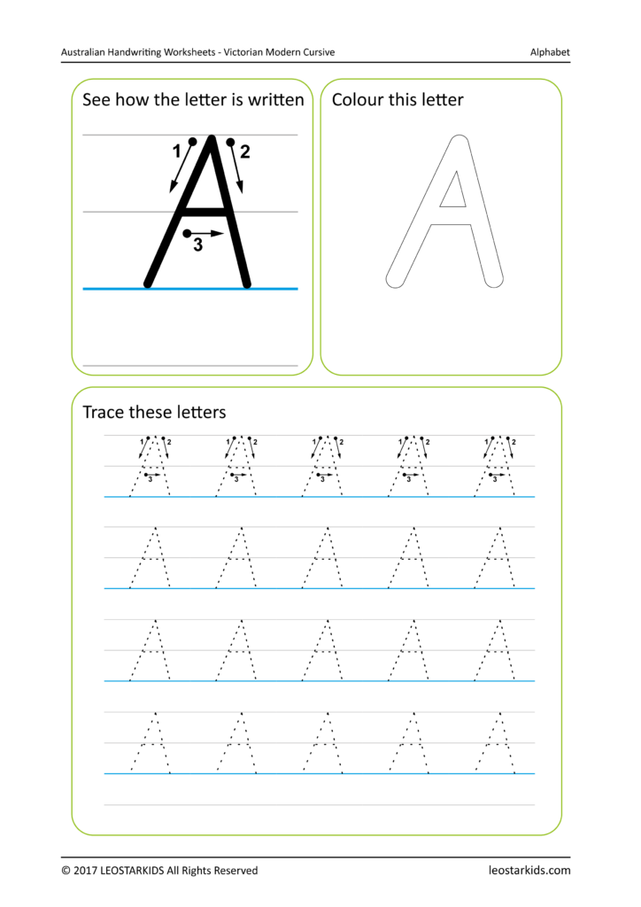 Australian Handwriting Worksheets Victorian Modern Cursive Free  - Free Victorian Modern Cursive Worksheets Pdf