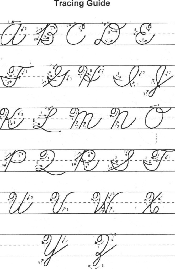 Beginner Printable Cursive Practice Sheets - Cursive Uppercase Worksheets