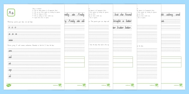 Beginners Cursive Handwriting Worksheets Year 5 6 NZ - Cursive Handwriting Worksheets New Zealand