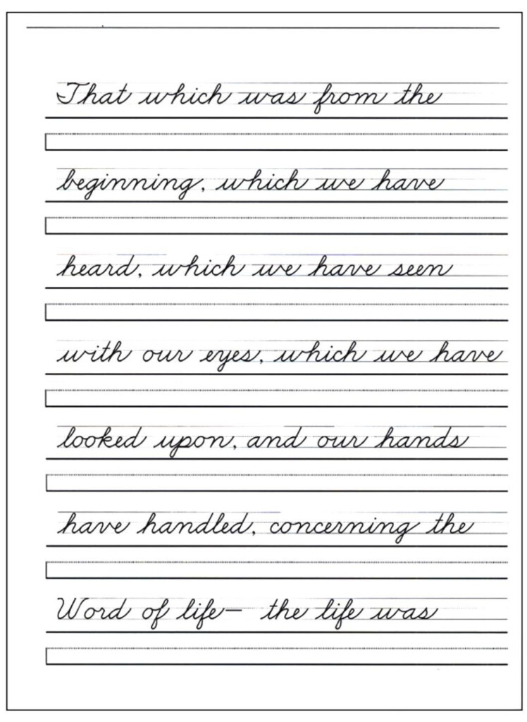 Cursive Alphabet For 3rd Grade Download Printable Cursive Alphabet Free  - Cursive Reading Worksheet