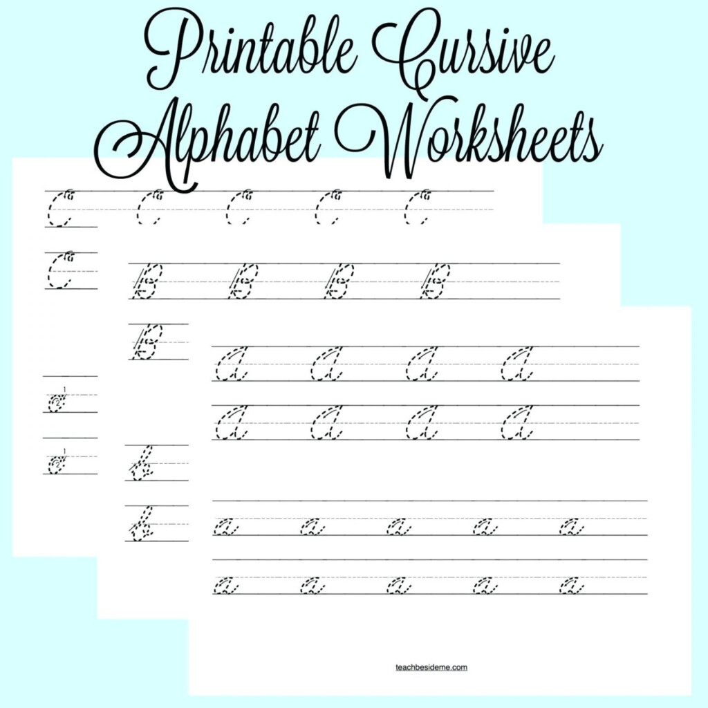 Cursive Alphabet Trace Sheet Alphabet Tracing Worksheets - Cursive Alphabet Tracing Worksheets