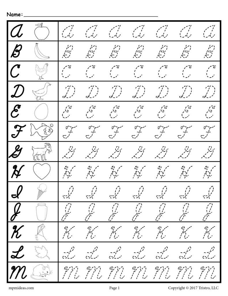 Cursive Capital Letters Tracing TracingLettersWorksheets - Cursive Capital Handwriting Worksheets