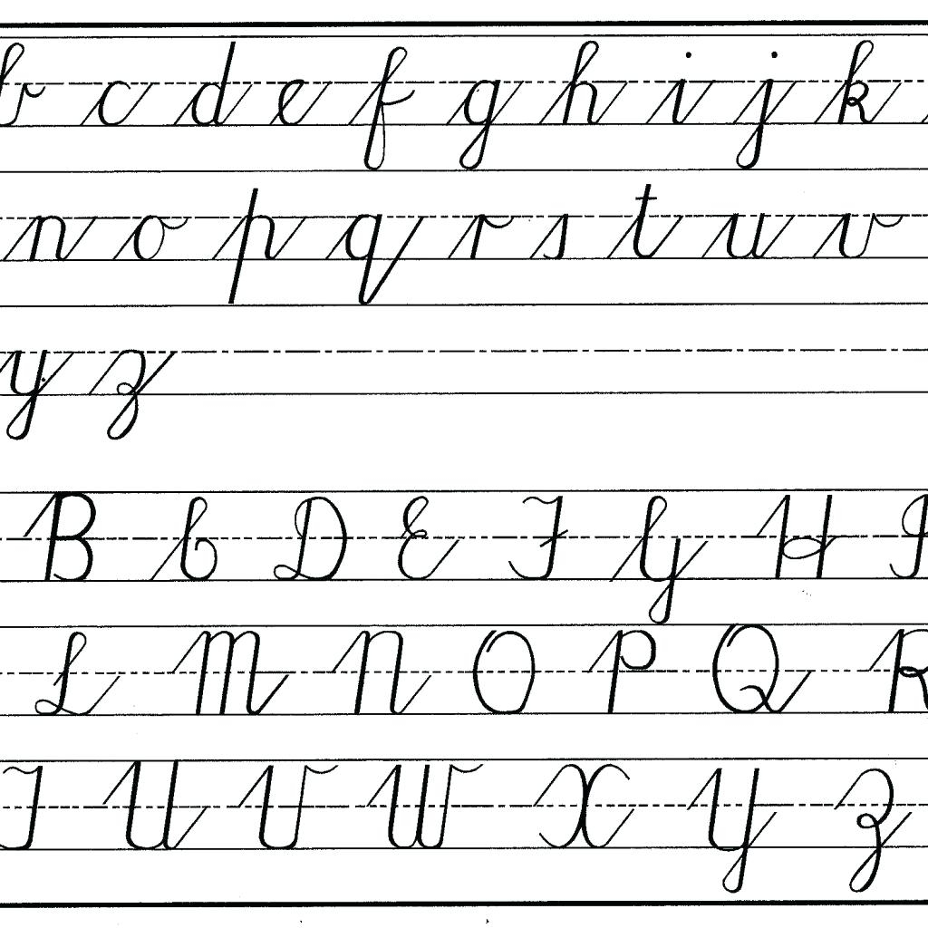 Cursive Handwriting Capital And Small Download Printable Cursive  - Cursive Writing A To Z Capital And Small Letters Worksheets