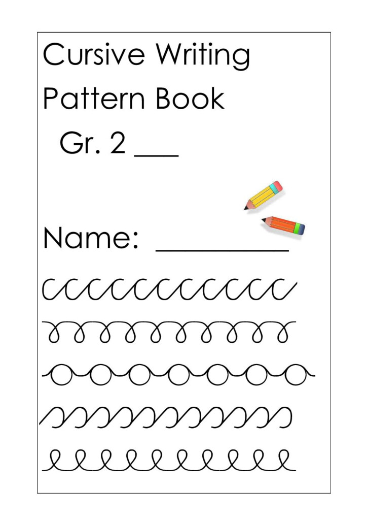 Cursive Handwriting Pattern Book Teacha  - Cursive Pattern Writing Worksheets For Kindergarten