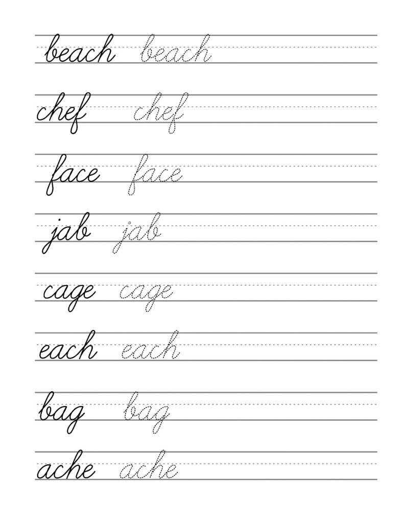 Cursive Handwriting Sheets - Worksheet Cursive Handwriting Alphabet