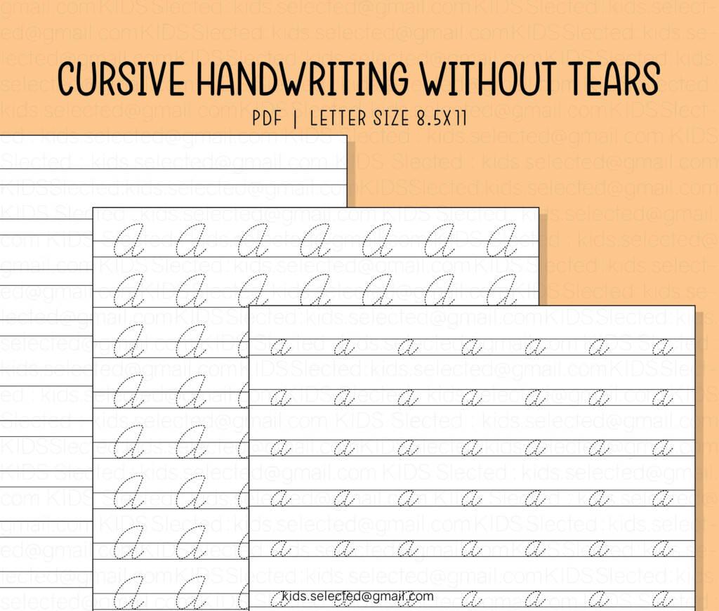 Cursive Handwriting Without Tears Letter Formation A Z Printable  - Cursive Without Tears Worksheets