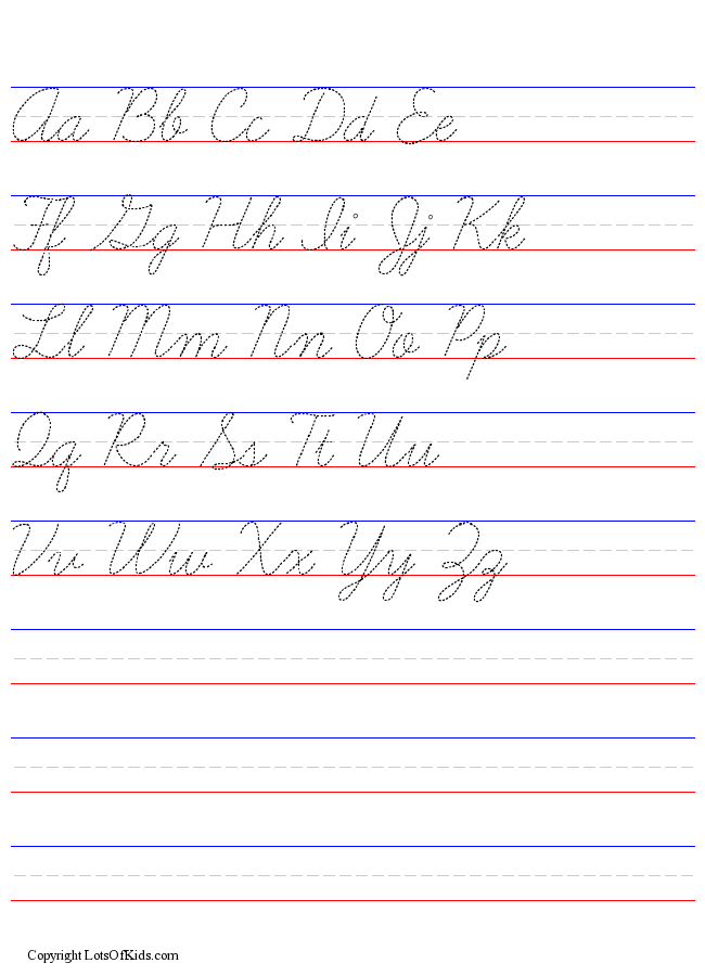 Cursive Handwriting Worksheets Maker AlphabetWorksheetsFree - Cursive Handwriting Worksheets Generator