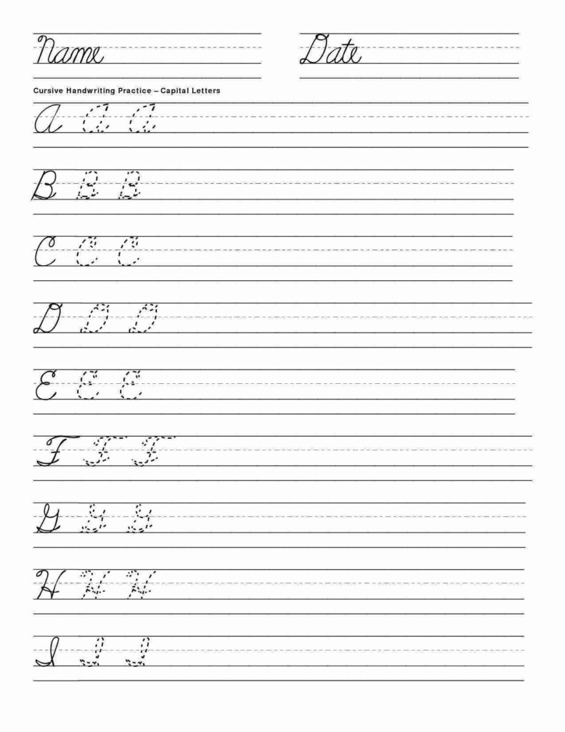 Cursive Handwriting Worksheets Pdf - Cursive Writing Alphabets Worksheets Pdf