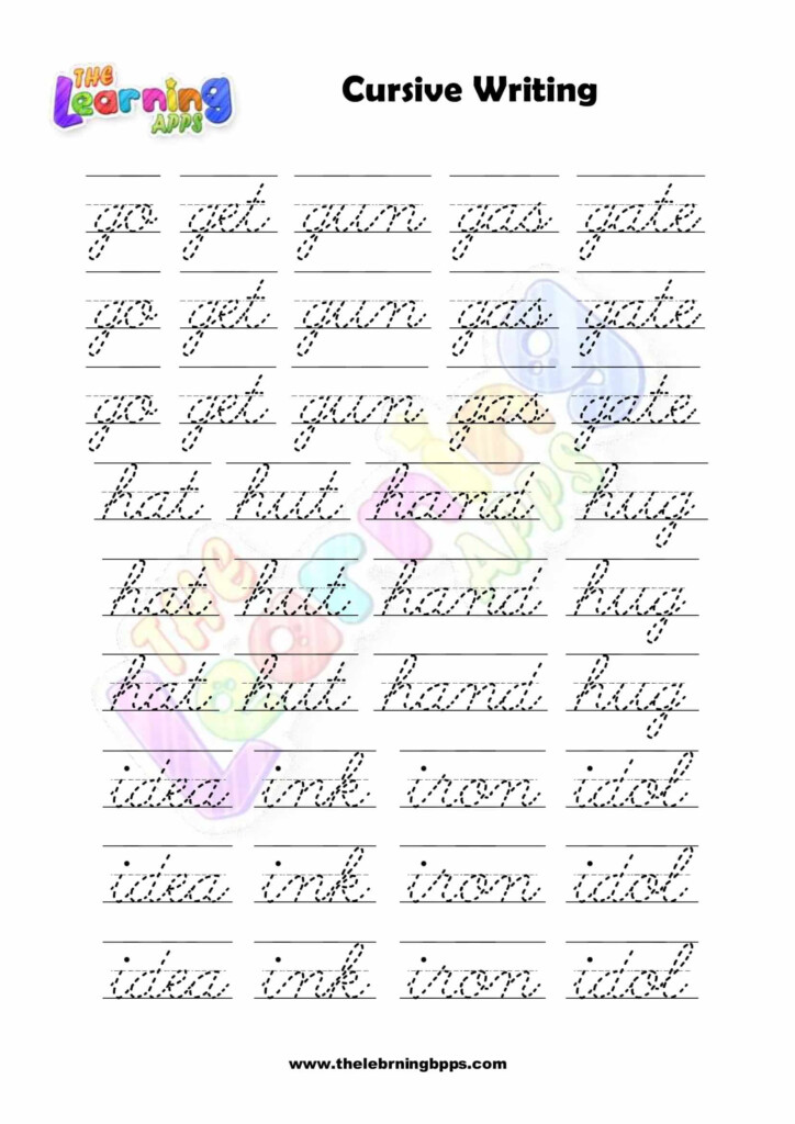 Cursive Letters Worksheets Printable - Cursive Handwriting Worksheets First Grade