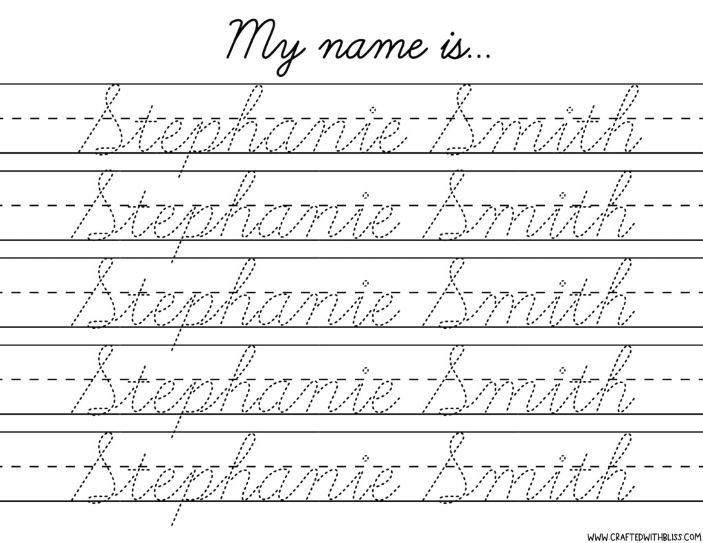 Cursive Name Worksheets Generator - Worksheet Write Your Name In Cursive