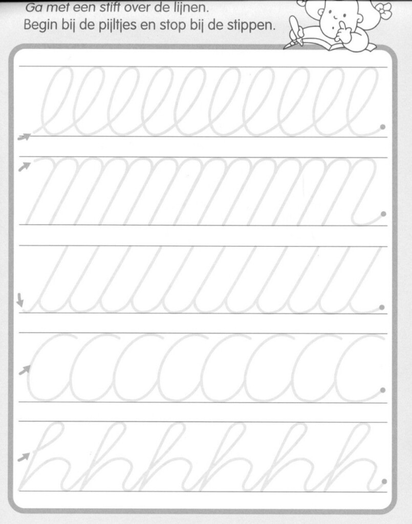 Cursive Pre Writing Strokes Worksheets - Pre Cursive Writing Worksheets