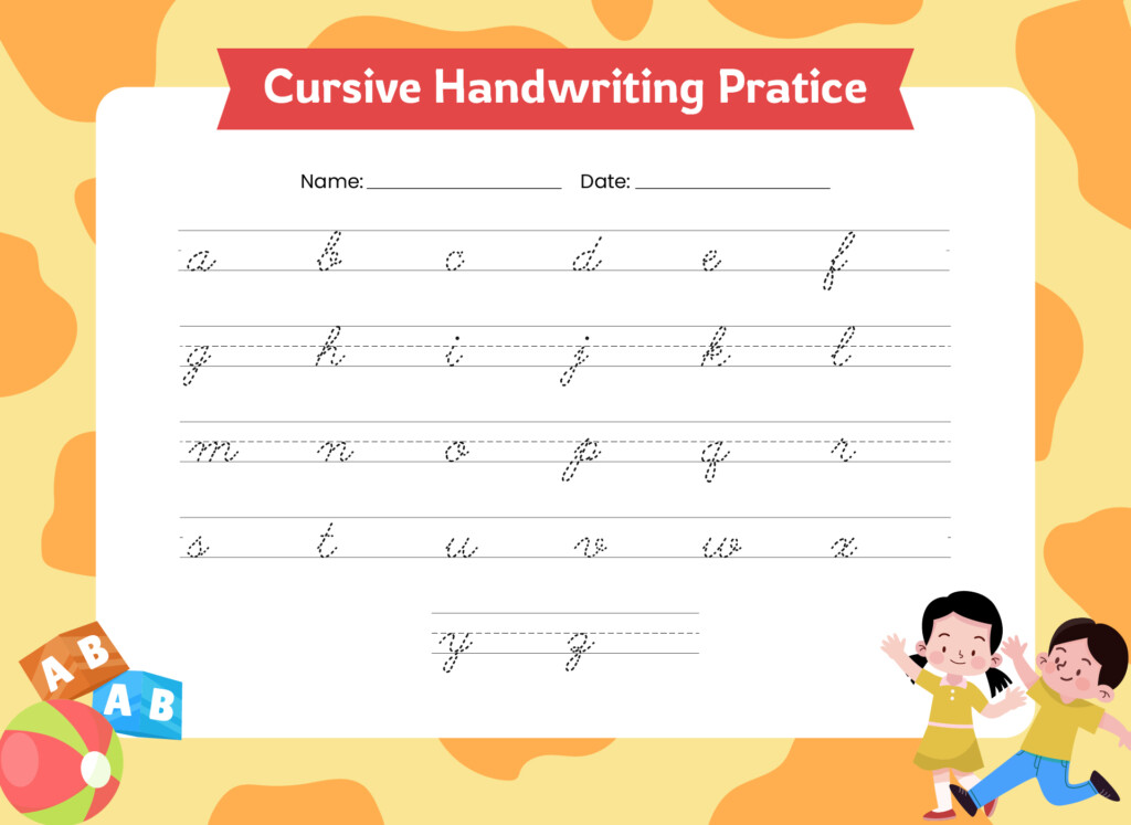 Cursive Printable Worksheet - Letters In Cursive Worksheet