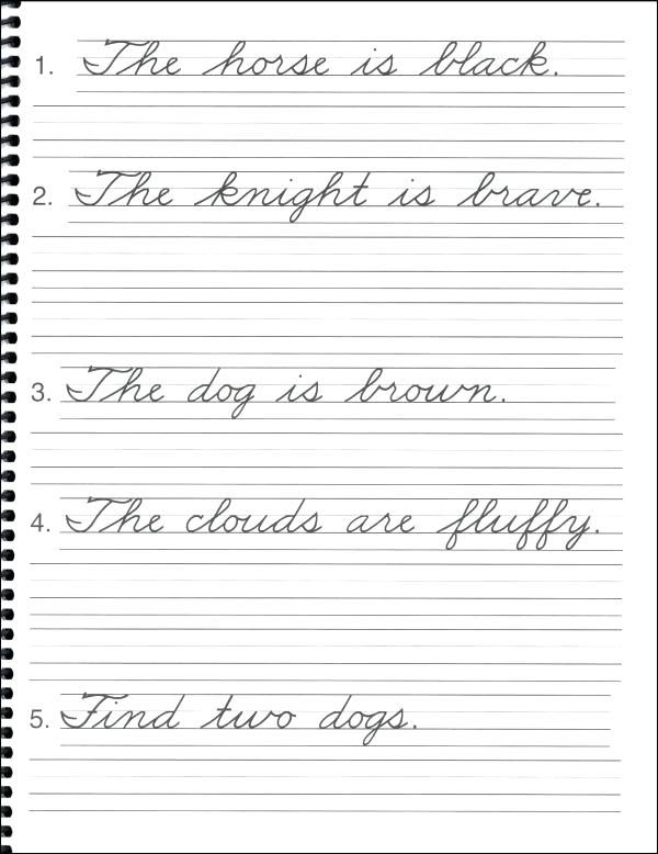 Cursive Sentence Handwriting Worksheets - Worksheet Works Copying Cursive