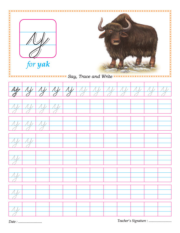 Cursive Small Letter Y Practice Worksheet Download Free Cursive Small  - Cursive Letter Y Practice Worksheet