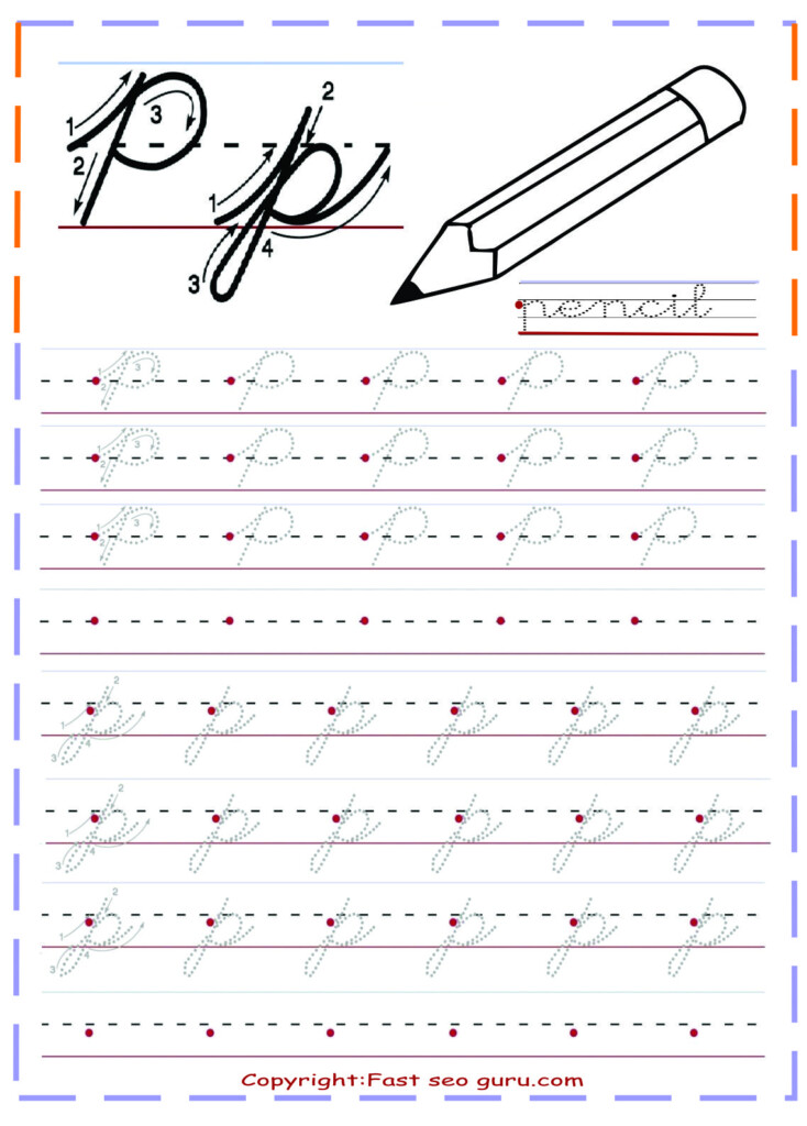 Cursive Writing Practice Sheets Cursive Handwriting Learn Handwriting - Cursive Letter P Handwriting Worksheets