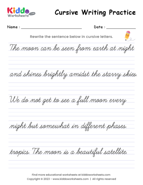 Cursive Writing Worksheet For Grade 3 Pdf Free Printable Worksheet - Grade 3 Cursive Writing Worksheets