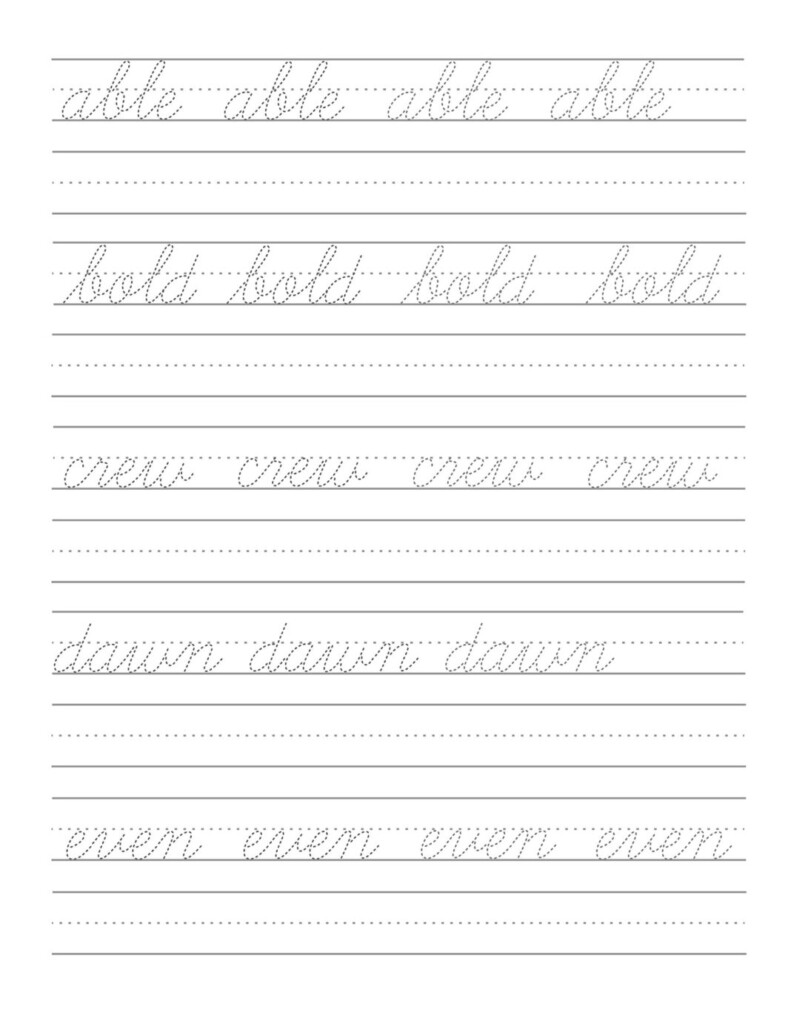 Cursive Writing Worksheets For Adults Pdf 18D - Cursive Writing Worksheets Adults