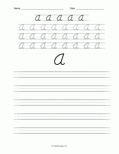 D nealian Cursive Handwriting Worksheets Pdf AlphabetWorksheetsFree - D'Nealian Cursive Worksheets Free