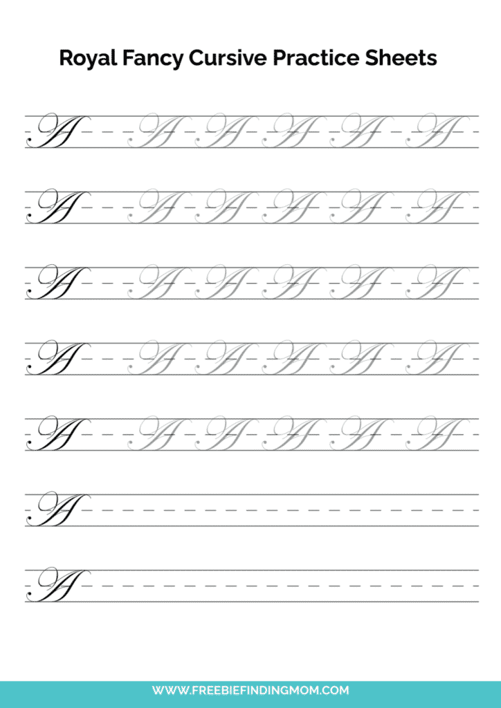 Fancy Cursive Handwriting Worksheets - Fancy Cursive Worksheets