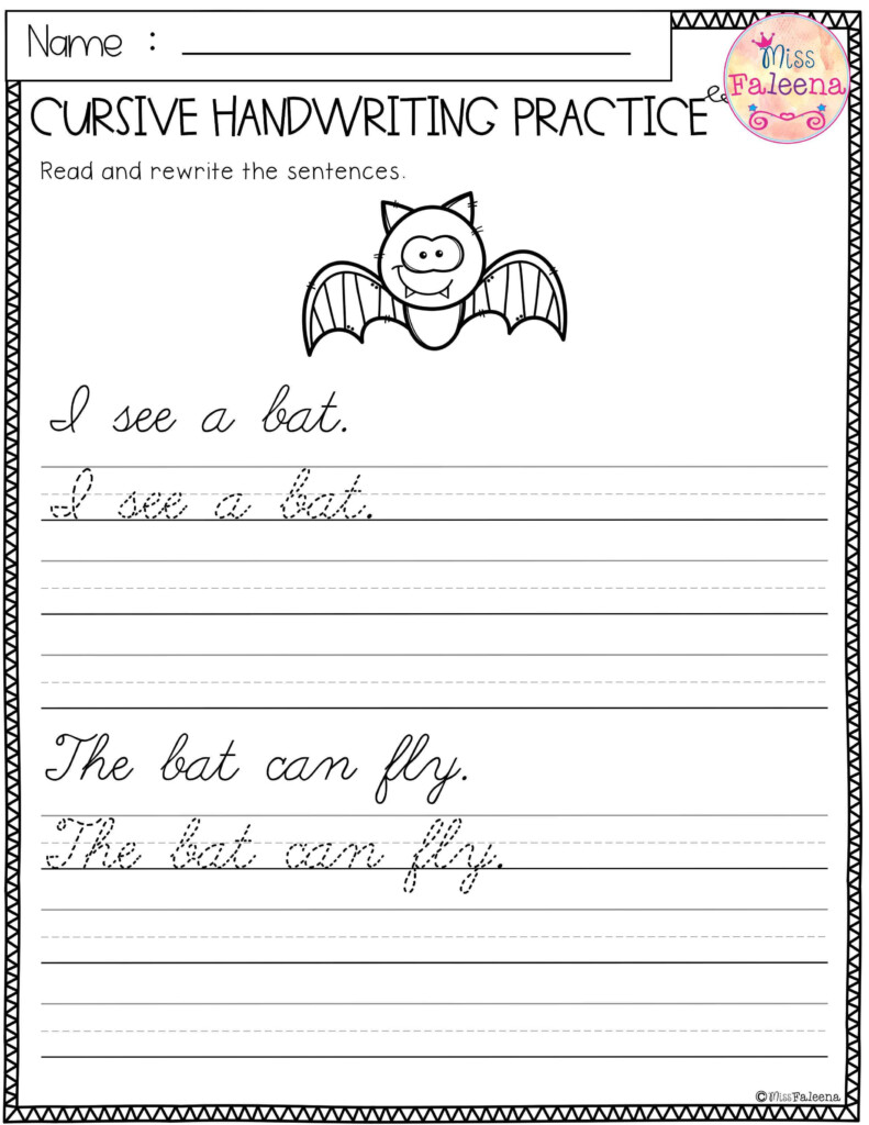 Free Cursive Handwriting Practice Cursive Handwriting Practice  - Cursive Handwriting Worksheets Rewrite