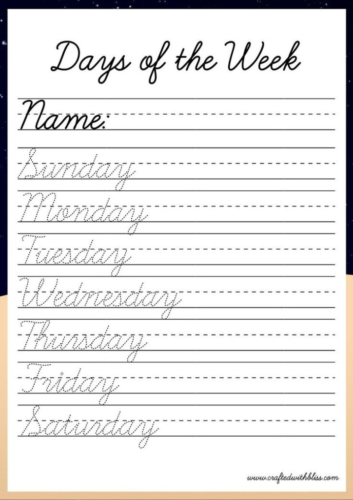 Free Printable Cursive Handwriting Worksheets - Cursive Review Worksheet