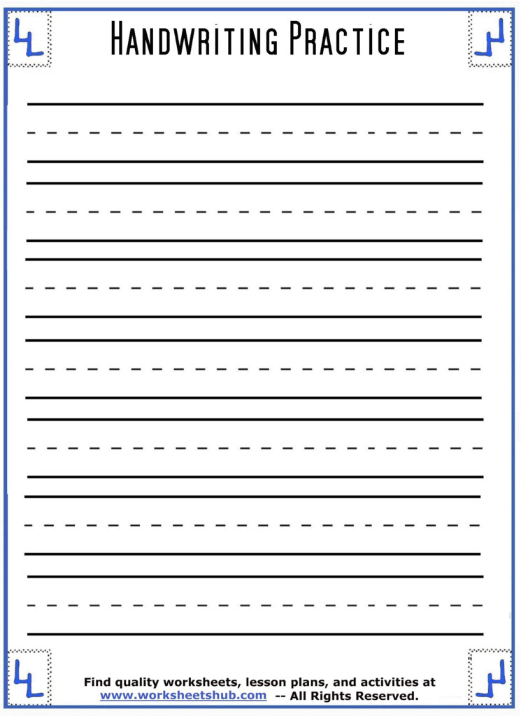 Free Printable Cursive Worksheets For 3rd Grade Download Printable  - Blank Cursive Worksheets For 3Rd Grade