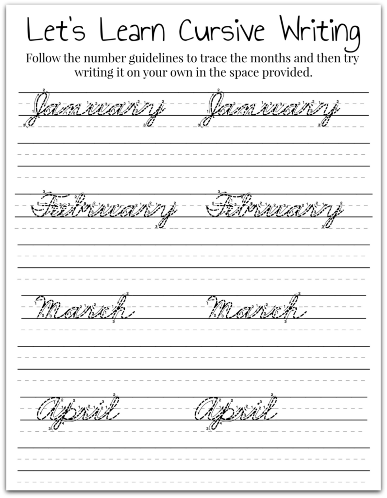 Free Printable Cursive Worksheets For 6th Grade Printable Worksheets - 6Th Grade Cursive Handwriting Worksheets