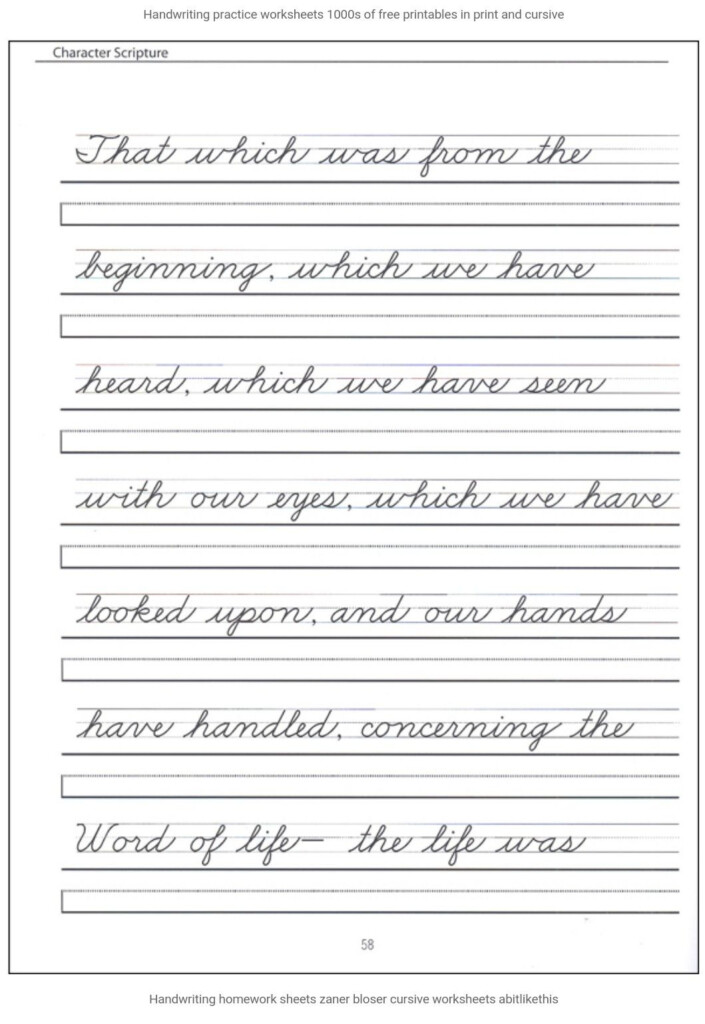 Free Printable Cursive Writing Sentences Worksheets Printable Worksheets - Free Printable Cursive Handwriting Sentence Worksheets