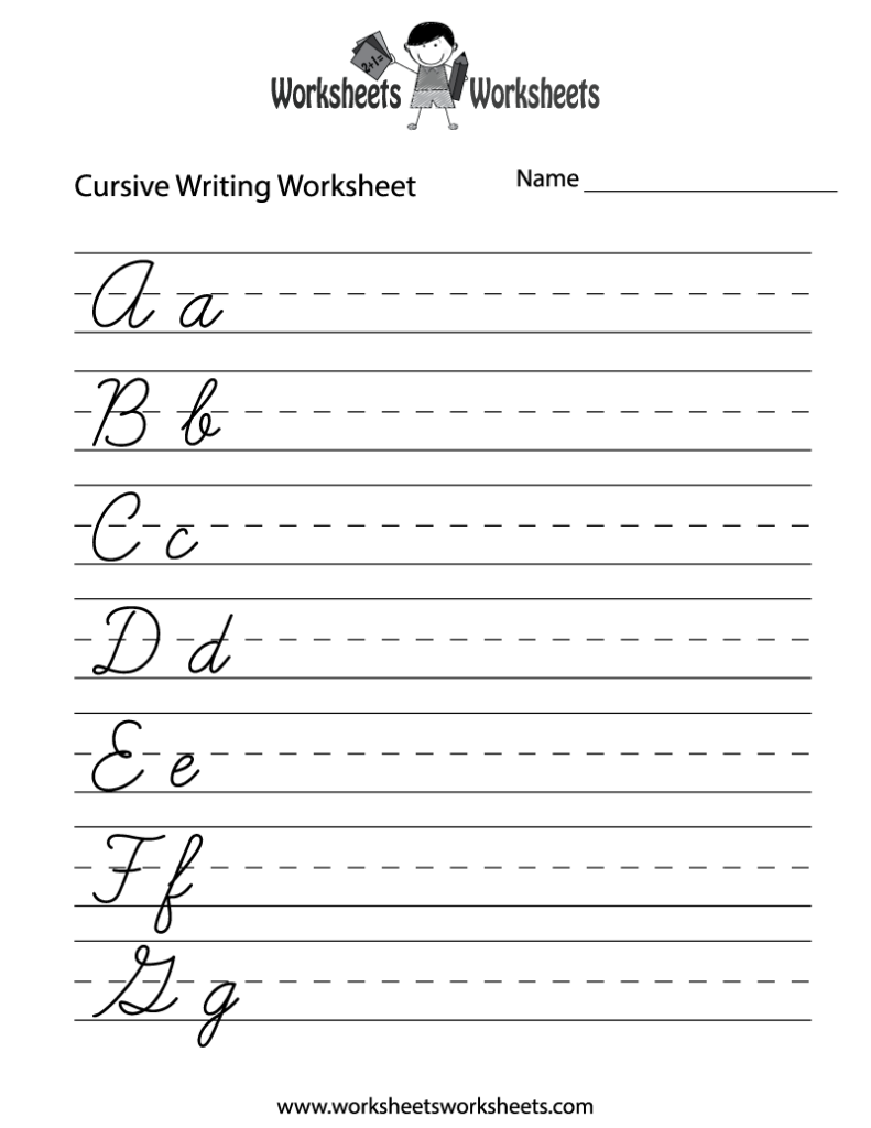 Free Printable Practice Cursive Writing Worksheet - Cursive Writting Worksheet