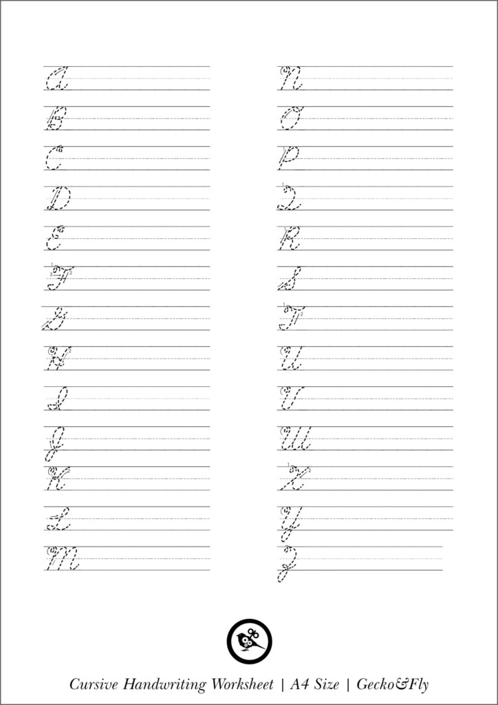 How To Write Cursive Worksheets - Sydney Peterson In Cursive Worksheet