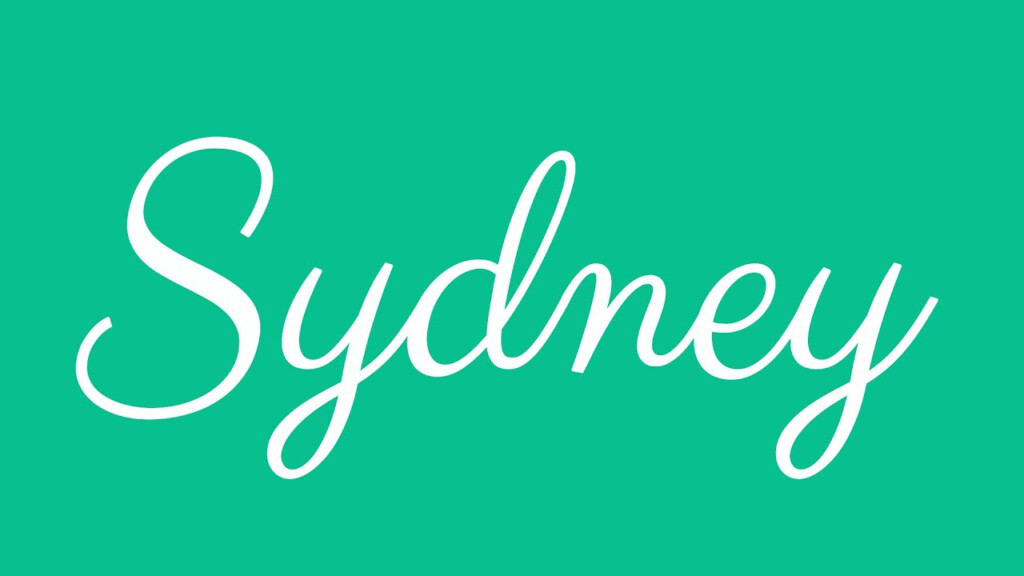 Learn How To Sign The Name Sydney Stylishly In Cursive Writing YouTube - Sydney Peterson In Cursive Worksheet