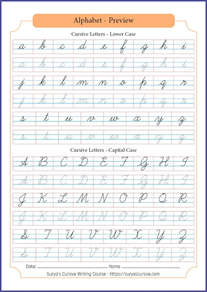 Lkg Worksheets Cursive Writing - Lkg Students Cursive Writing Worksheets