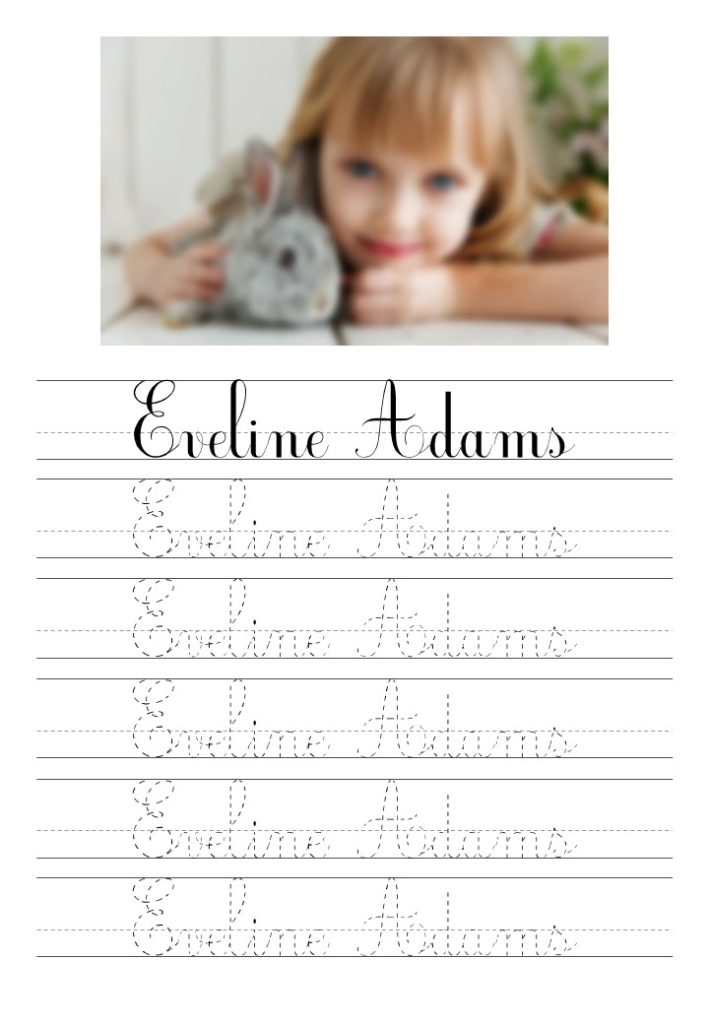 Personalized Cursive Worksheet - Custom Cursive Writing Worksheet