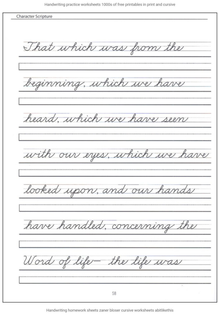 Practice Cursive Printables - Cursive Writing For Kids Worksheets