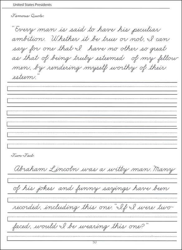 Practice Cursive Sheets - Advanced Cursive Worksheets