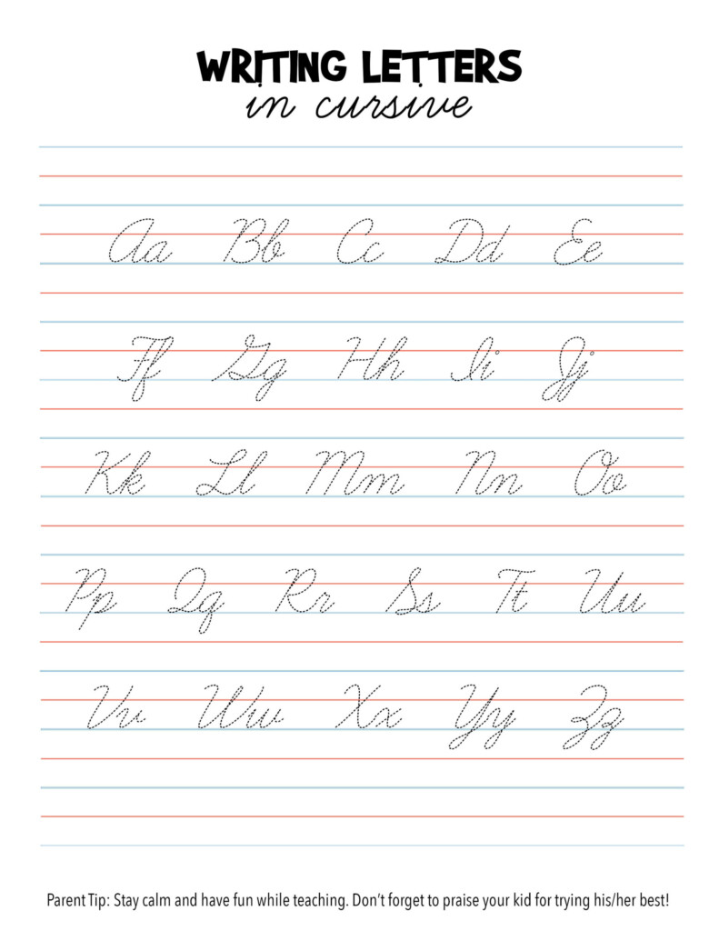 Printable Cursive Letter Cursive Lower Case Letters 20 Free PDF  - Alphabets Cursive Writing Practice Worksheet