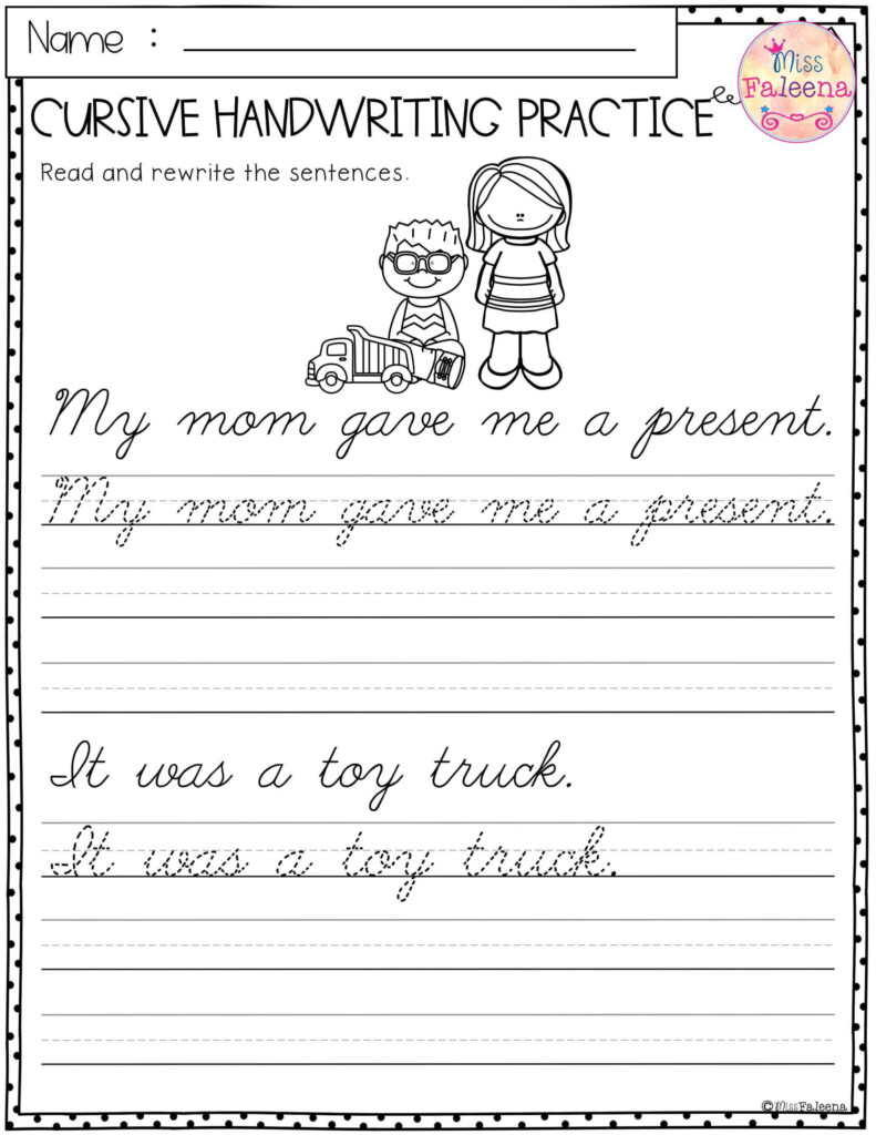 Printable Cursive Sentence Practice Sheets - Sentence Cursive Tracing Worksheets Pdf