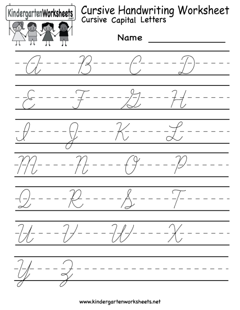 Tracing Cursive Letters Practice TracingLettersWorksheets - Teaching Cursive In Kindergarten Worksheets