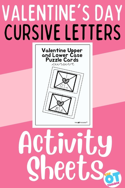 Valentines Cursive Alphabet Uppercase And Lowercase Activity The OT  - Valentines Day Cursive Worksheet